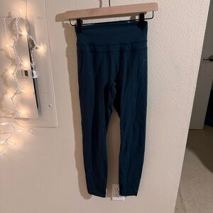 Gymshark High Waisted Leggings Dark Teal Athletic Workout Pants